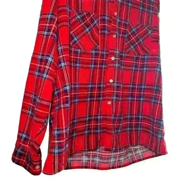 USA VTG 90s DICKIES Plaid 100% Cotton Button Down Made In USA Men's Size Large - Picture 5 of 5